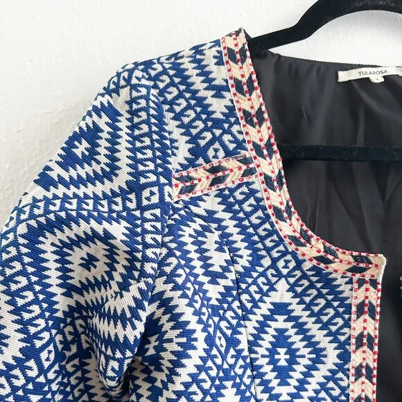 REVOLVE x Tularosa Santa Fe Fringe Jacket in Diamondback Multi - Picture 8 of 11